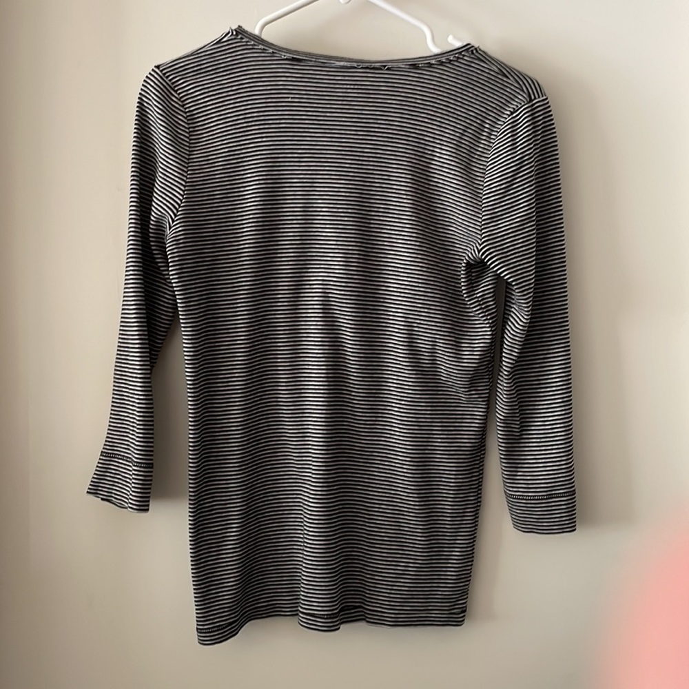 J. Crew Perfect Fit Ruffle Henley Tee - Picture 5 of 5